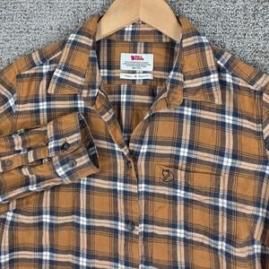 Fjallraven Ovik Flannel Shirt W Womens Medium Regular Fit Plaid Button Up L/S